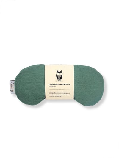 Oogmasker warmtekussen - Groen blauw - Duurzaam cadeau - Kersenpitten - Meditatiekussen - Oogkussen - Yoga - Meditatie - Ontspanning - Migraine