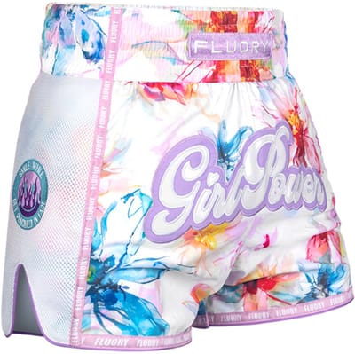 Fluory Muay Thai Kickboxing Shorts Girl Power Wit Lila - XS