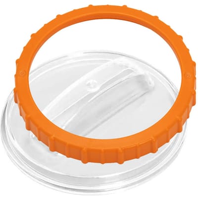 P07018 Écrou avec P07019 Couvercle Transparent PVC Pompe à Filtre à Sable pour Piscine Couvercle à Vis de Remplacement pour Piscine Orange