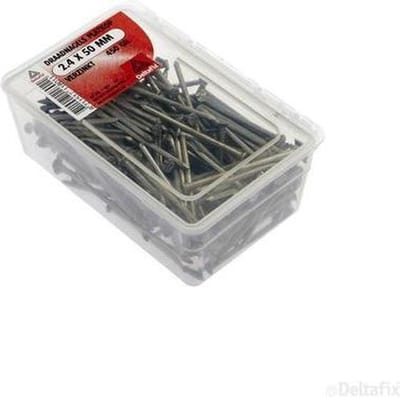 Draadnagel platkop verzinkt 2.4x50mm. 450 gram Spijkers.