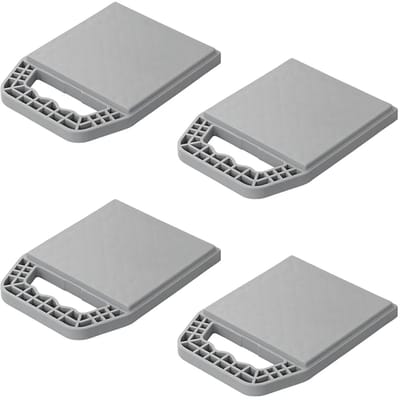ProPlus Onderlegplaten - Stapelbaar - Met Handvat - Onderlegplaat Caravan - Set van 4 Stuks - Grijs