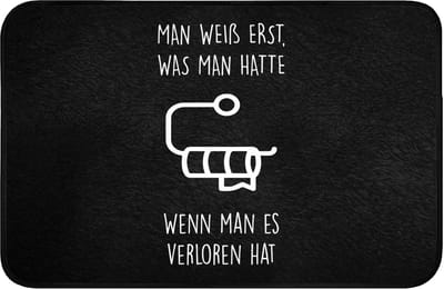 Badmat 60x40 cm - Antislip - Quotes - WC papier - Zwart - Humor - Badmatten voor badkamer - Badkamermat - Douchemat - Badkamer mat