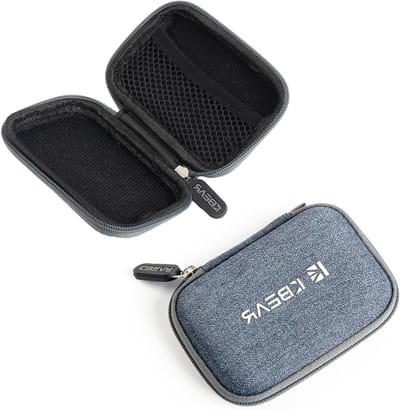 Draagbare Oplossing voor Oordopjes - Schokbestendige Opbergdoos, Accessoire Tas voor Draadloze Oordopjes en In-Ear Hoofdtelefoons, Ideaal voor Reizen en Organisatie