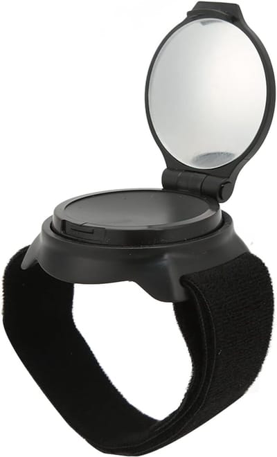 Fiets Achteruitkijkspiegel Met Polsband - Convex Ontwerp - 5 Cm Diameter - Nylon Armband Spiegel
