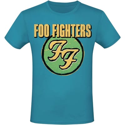 Foo Fighters T-shirt - Logo - S tot 3XL - voor Mannen - blauw