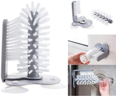 Glazen afwasborstel - spoelborstel - glazenspoeler - nylon slangborstel - set - glasborstel - afwasborstel - melkslangborstel - flessenborstel - fles reinigingsborstels - keukenaccessoires - schoonmaakgereedschap
