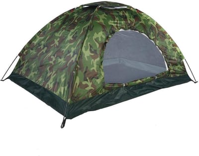 Dailygoody - Tent UV Bescherming - Camouflage - Waterdicht - Voor 2 Personen - Perfect voor Hiking - 3 Seizoenen - Inclusief Ventilatie Mat