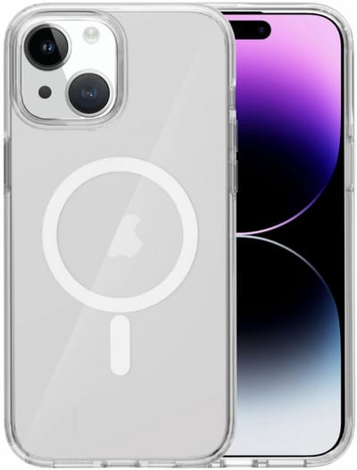 YPCd MagSafe Hoesje voor Apple iPhone 15 Plus – Transparant Shockproof TPU Backcover – Verhoogde Randen & Camera-bescherming – Draadloos Opladen
