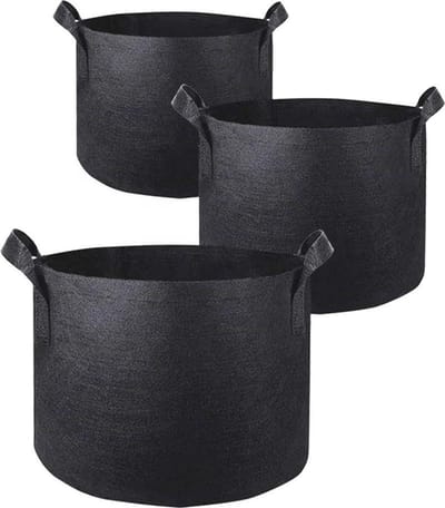 Repus - Planten groeizak - 30x40 CM - Set van 2 stuks - Gallon 10 - Groeipot - Kweekzak - Plantenzak - Plantenbak - Growbag - Trendy Plantentas - Duurzaam - Herbruikbaar - Bloempot - Tuinieren - Bloemen - Zwart - Plantenmand