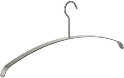 SOTECH Kleerhanger echt roestvrij staal geborsteld 455 x 20 x 185 mm Kleerhanger Hanger voor kapstok