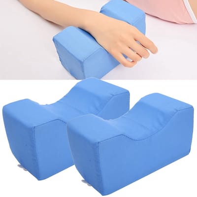 Dailygoods- Anti-Bedsore Kussen Ergonomisch Ontwerp - Enkel Kussen - Voet Lift Ondersteuning - Beenrust Verheffende Pad - 20 x 10 x 10 cm - Hoogwaardig Katoen en Sponsmateriaal - Enkelkussen