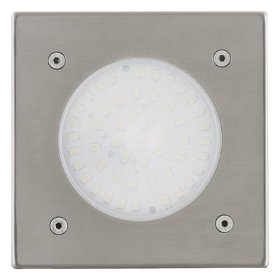 EGLO Lamedo - Buitenverlichting - Grondinbouwlamp - 1 Lichts - LED - RVS - Wit