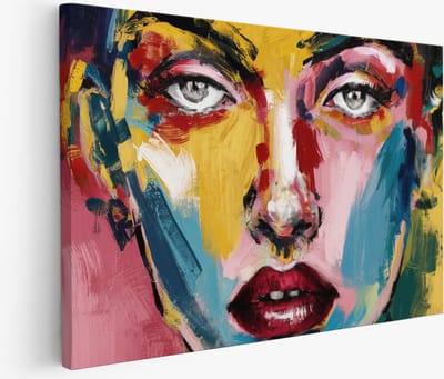 Saammp Muurcirkel Hout - Huilende Wolf - Portret - Natuur - Dieren - Ø 90 - Wandcirkel - Wanddecoratie Cirkel - Muurdecoratie Woonkamer - Slaapkamer decoratie - Rond Schilderij