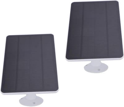 Zonnepaneel Camera - Zonnelader Buiten - Beveiliging Voeden - 360 Verstelbaar - 10W Vermogen - Wit
