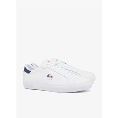 Lacoste 49SMA0080 Powercourt 125 1 SMA - Heren sneaker - 407-Wht-Nvy-Red