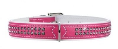 Hunter Smart-exclusief met swarovski crystallen zeer degelijk ingewerkt -50cm -klasiek halsband nekomtrek 39-46 cm