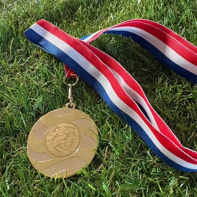 Kampioensmedaille Gymnastiek (5 stuks) - Medaille met neklint - Sportprijzen voor kampioenen