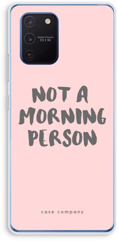 Case Company® - Hoesje geschikt voor Samsung Galaxy Note 10 Lite hoesje - Morning person - Soft Cover Telefoonhoesje - Bescherming aan alle Kanten en Schermrand