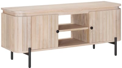 vidaXL - TV - Kast - 105 - x - 30 - x - 45 - cm - Massief - Mangohout - en - Geëngineerd - Hout