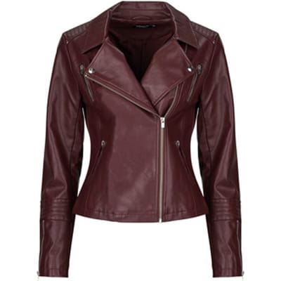 ONLY - ONLGEMMA FAUX LEATHER BIKER OTW NOOS - Dames - Gewatteerde jassen
