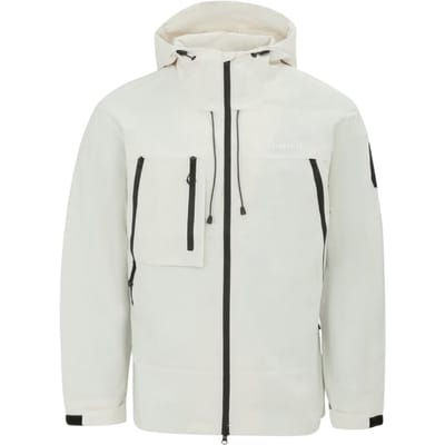 Firetrap Heren Winddichte Hoodie Windjack (Beige)
