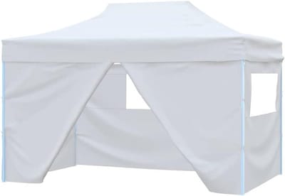Professionele Partytent - Opvouwbare Tent - Feestelijke Bijeenkomsten - UV- en Waterbestendig - 410 x 315 cm - Wit
