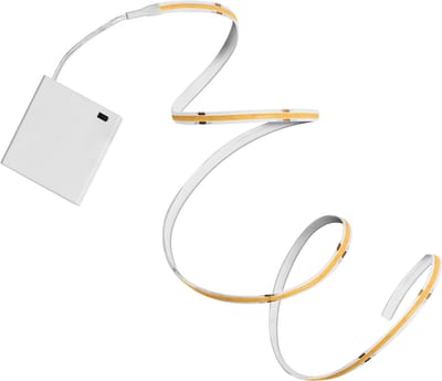 OSRAM FLEX LED-lichtstrip met werking op batterij, COB-technologie voor homogene lichtverdeling, 3,3 W, 150 lm, 2 m lengte, flexibel en buigbaar, voor binnentoepassingen, LED niet vervangbaar