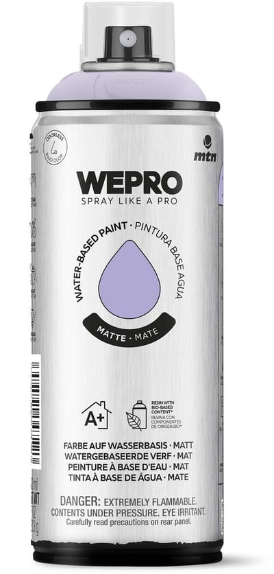 Spuitbus Violet Ash Mat MTN WEPRO WATER-BASED PAINT 400ML