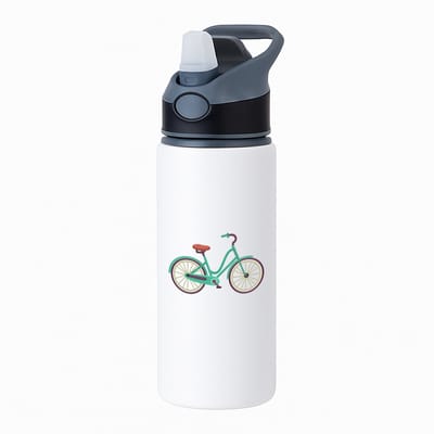 Hacebo® - Fiets waterfles met rietje zwart - Fietsenmaker - Fietsers - Fietsdecoratie - water fles - 650ML