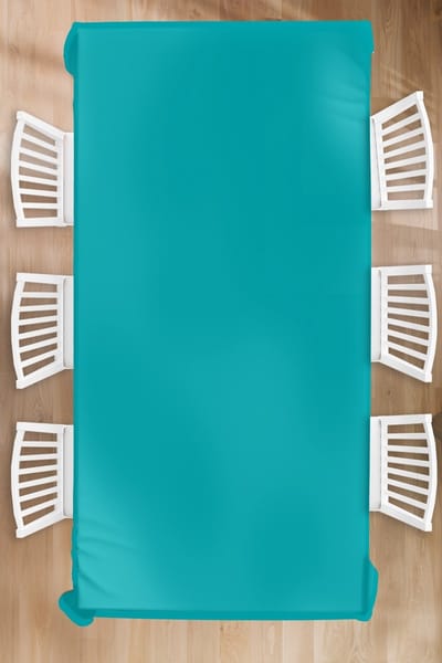 Tafelkleed - Tafellaken - 150x300 cm - Blauw - Effen kleur - Binnen en Buiten
