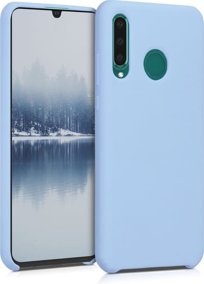 kwmobile telefoonhoesje geschikt voor Huawei P30 Lite - Hoesje met siliconen coating - Smartphone case in mat lichtblauw