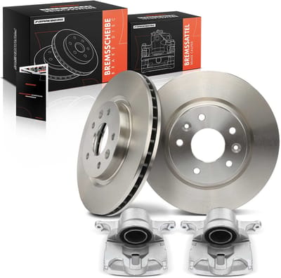 Frankberg 2x Remklauw + 2x Remschijven Voor voor Nissan