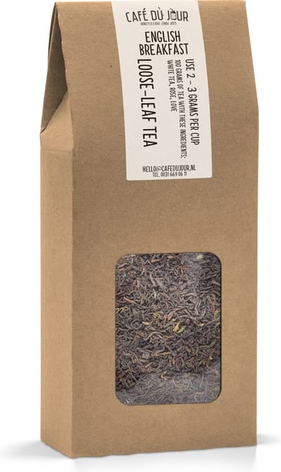English Breakfast - Zwarte Thee 100 gram - Café du Jour Losse Thee
