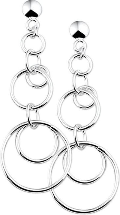 TFT Oorhangers Zilver Gerhodineerd Glanzend