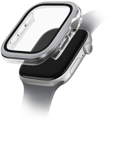 Étui Uniq Voute Do Apple Watch Series 10 46Mm Verre Trempé Argenté
