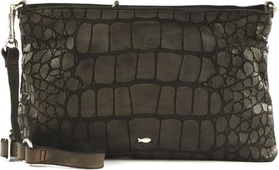 CAMPOMAGGI Leren Schoudertas Centaurus Pochette Grigio Antraciet