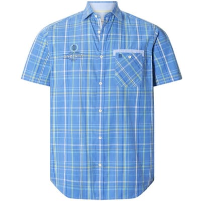 Babista herren Overhemd Met Korte Mouwen - 39/40 - lichtblauw - Plus Size