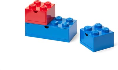 Opbergbox Bureaulade Brick Color, Set van 3 Stuks - LEGO
