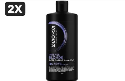 2 x Syoss - Shampoo - Intense Blond - 440ml
