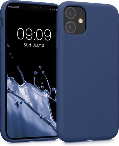 kwmobile telefoonhoesje geschikt voor Apple iPhone 11 - Hoesje voor smartphone - Back cover in marineblauw