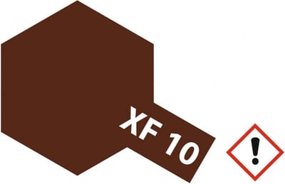 Tamiya Hobbyverf Acrylverf - XF-10 Brown - Matt - Acryl - 23ml Verf potje - 23 ml