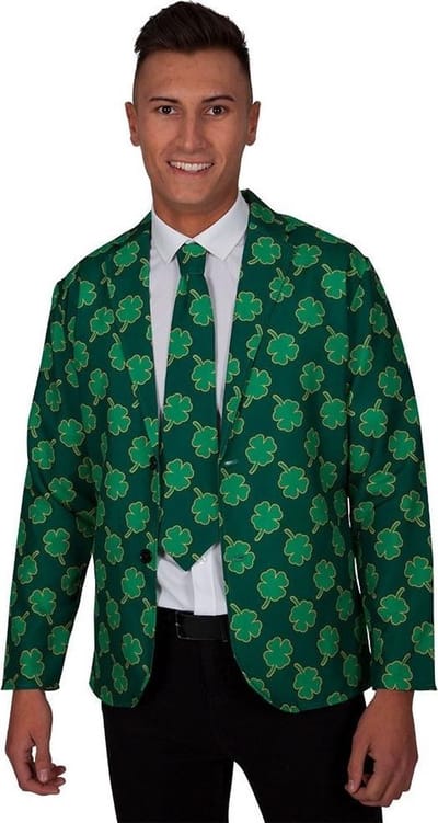 Colbert met stropdas St. Patrick's day