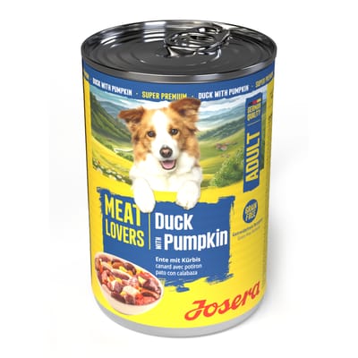 Josera Meatlovers Menu 6 x 400 g - Eend  & Pompoen (nieuw Design)