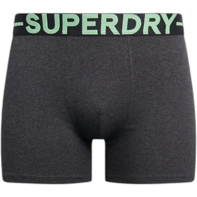 Superdry BOXER TRIPLE PACK Heren Onderbroek - Raven Black Marl