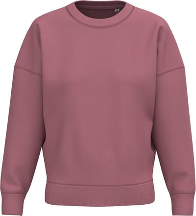 Native Spirit Ecologische dames sweater met ronde hals en afhangende mouwen NS439 - Antique Rose - L