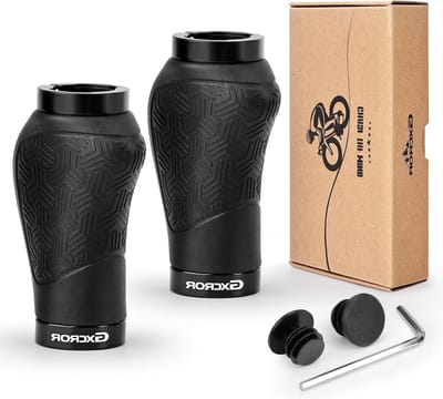 Fietshandgrepen - Stuurgrepen - Comfortabel Fietsen - Antislip Design - 90 mm - Zwart
