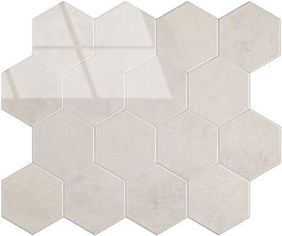 Zelfklevende Mozaïek Tegel - Afimona Beige Marble Hexagon - Beige - 29.2x25.4x3.3mm