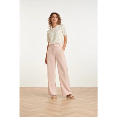 Smashed Lemon Gebreide Top Met Hartjesprint En Pailletten | Off White maat XL