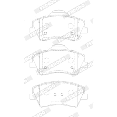 Remblokset FERODO FDB5205, voor