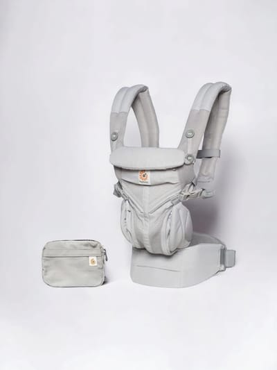 Ergobaby - Omni 360 - Cool Air Mesh Draagzak Baby - Licht Grijs